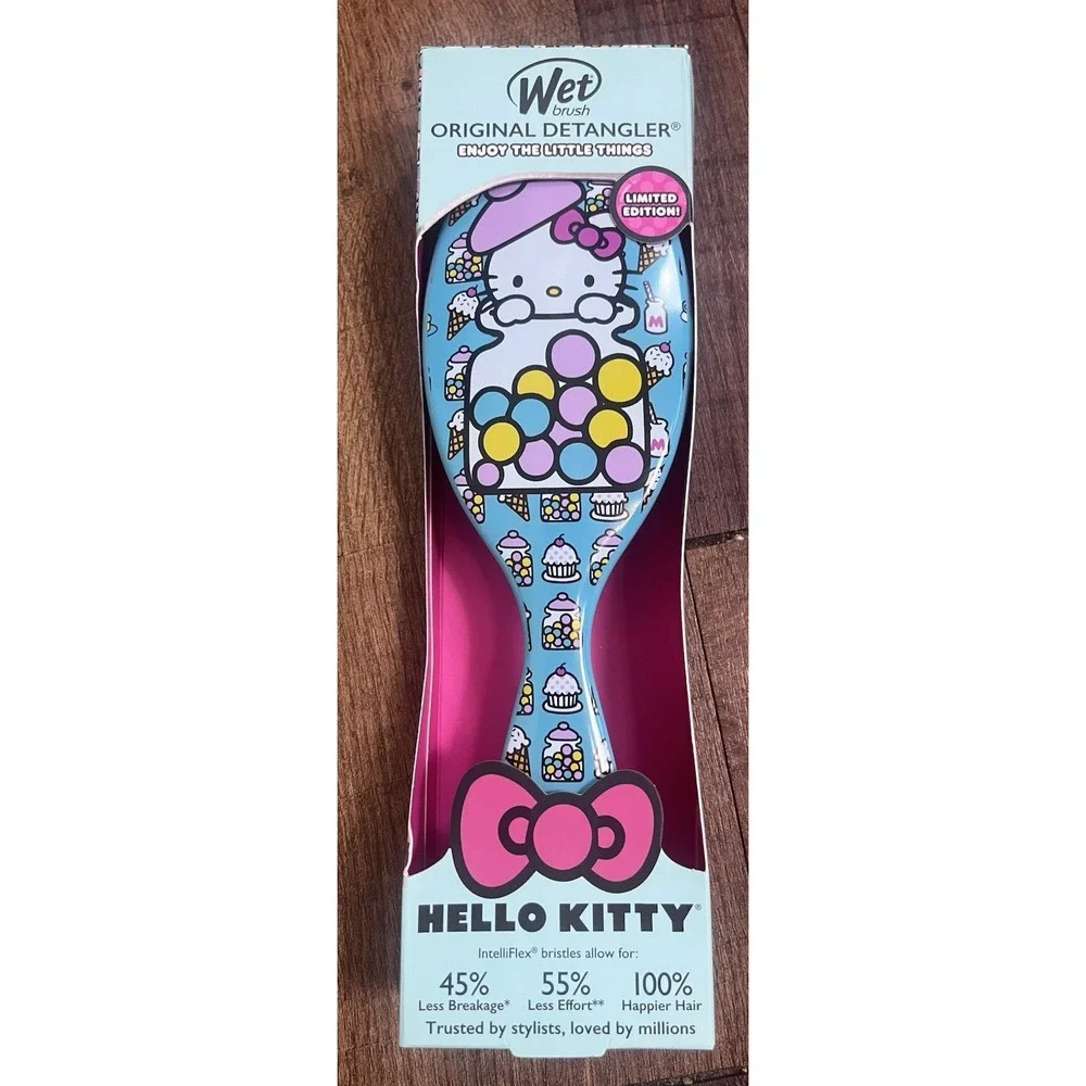 NEW Wet Brush Original Detangler Hair Brush LIMITED EDITION Hello Kitty Gum Drop